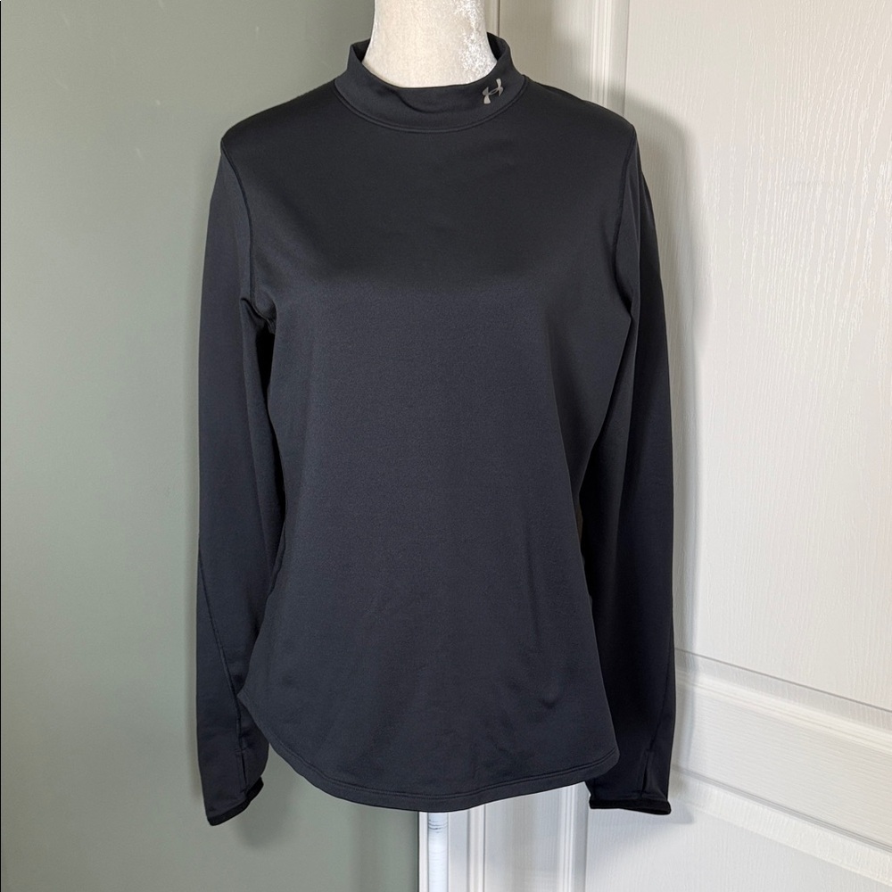 Under Armour ColdGear Fitted Mock Neck Long Sleeve Top Black XL
